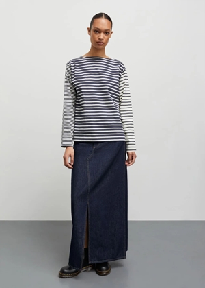 Silke soft single ls tee Parisian Night/Vanilla Ice Mads Nørgaard 